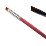 PĘDZELEK DO ŻELU drewniany, ścięty No 4 - PĘDZELEK DO ŻELU drewniany, ścięty No 4 - solidny-pedzelek-do-zelu-rozowy-skosny-4.jpg