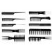 Poniks PROFESSIONAL COMB SET Zestaw grzebieni fryzjerskich (10 szt.)